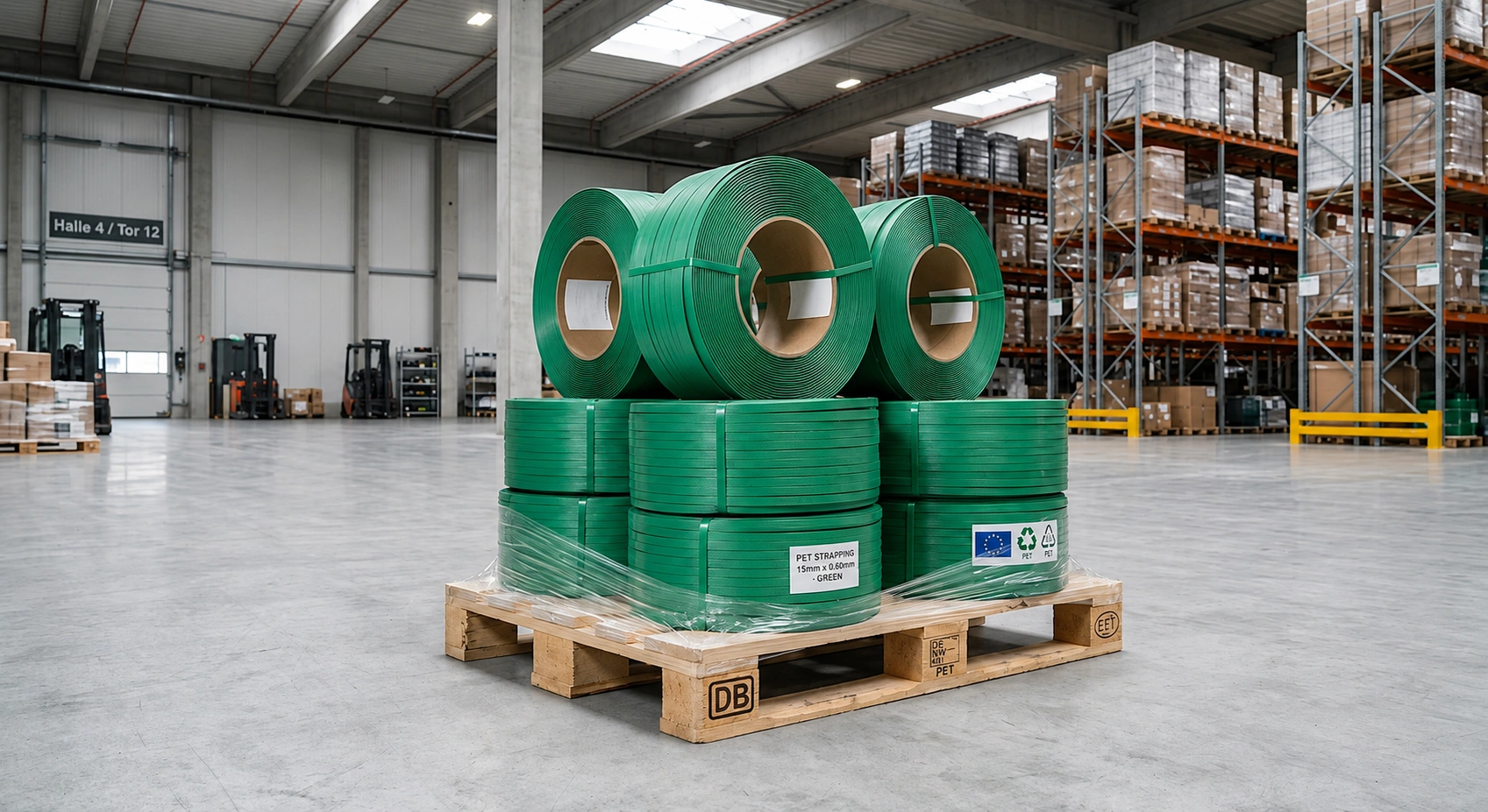PET Strapping Band Exporter Germany — Greenstrix Industrial Packaging